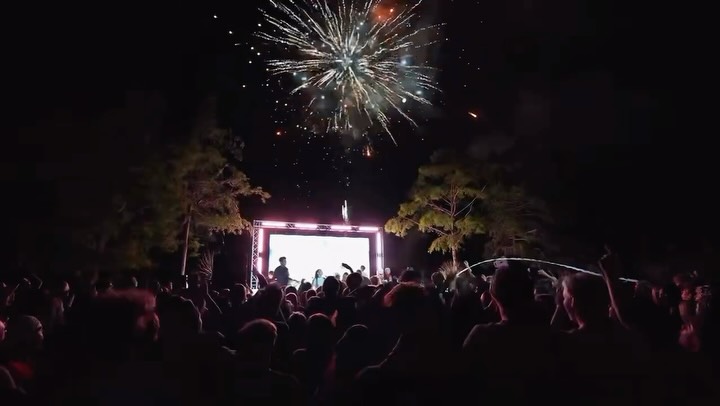 Fireworks closing out Elevate summer camp